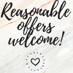 Welcoming Reasonable Offers